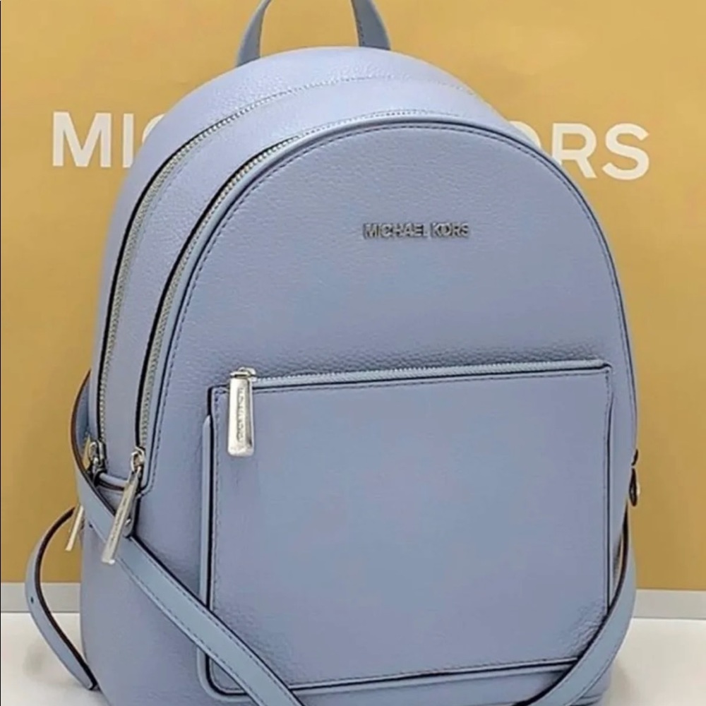 SOLD - Michael Kors Adina Medium Backpack Pale Blue